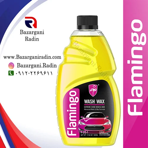 شامپو واکس فلامینگو 500 میل (Flamingo)  کدF351 کارتن 24 عددی پخش عمده