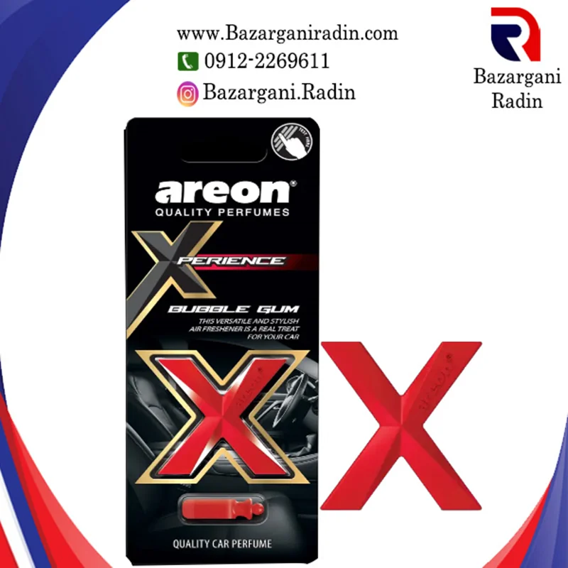 خوشبو کننده خودرو آرئون دریچه کولر ایکس Areon XPERIENCE رایحه Bubble Gum
