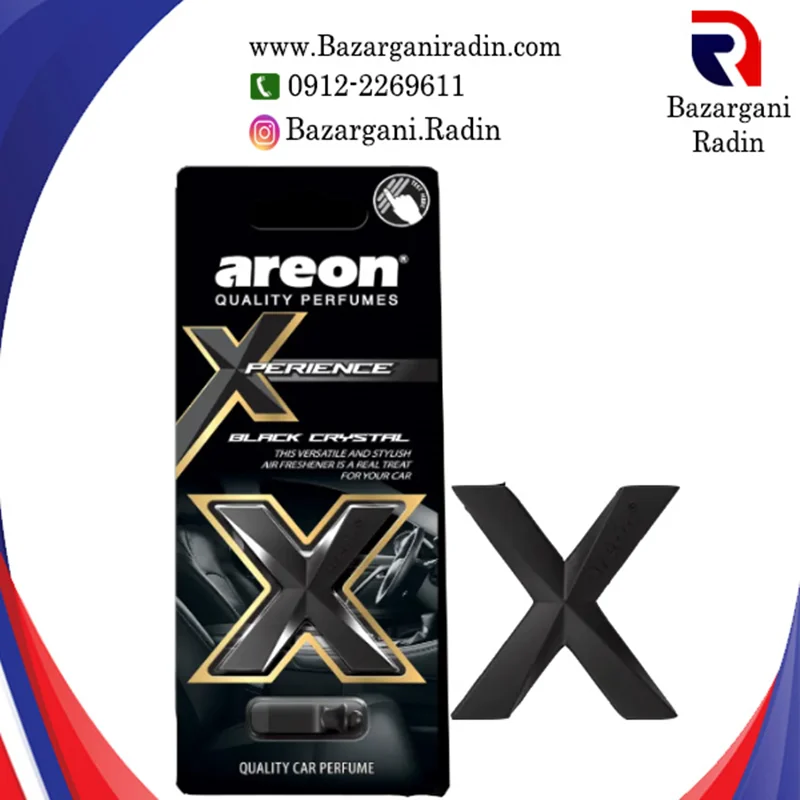 خوشبو کننده خودرو آرئون دریچه کولر ایکس Areon XPERIENCE رایحه Black Crystal