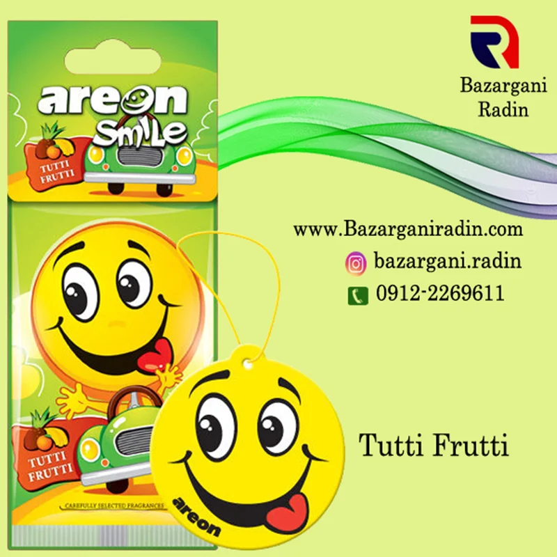 خوشبو کننده آرئون کارتی Smile Dry رایحه Tutti Frutti