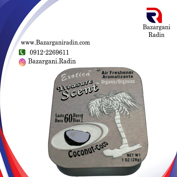 خوشبو کننده خودرو اگزوتیکا کشوئی Exotica Treasure Scent  رایحه Coconut - coco