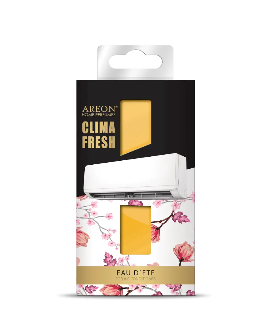 خوشبو کننده آرئون دریچه کولر گازی(اسپیلت) کلیما فرش لوکس Areon CLIMA FRESH رایحه Eau D’ete