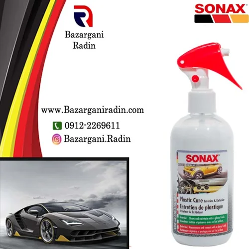 اسپری تمیزکننده و محافظ پلاستیک حرفه ای سوناکس 300میل کارتن 6عددی(SONAX)کد205141-پخش عمده