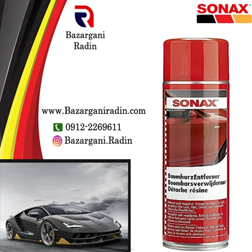 اسپری پاک کننده صمغ درخت سوناکس کارتن6عددی  (SONAX)کد390300- پخش عمده