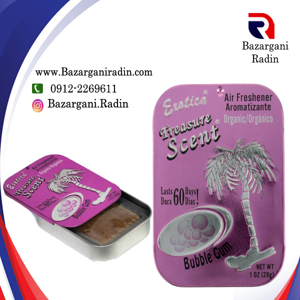 خوشبو کننده خودرو اگزوتیکا کشوئی Exotica Treasure Scent  رایحه Bubble Gum