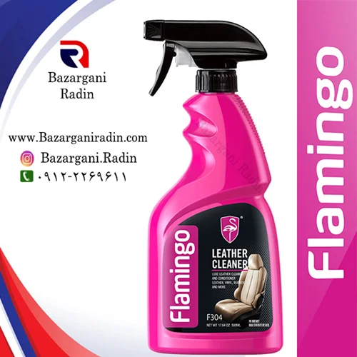 اسپری واکس و محافظ روکش صندلی فلامینگو 500 میل رایتی (Flamingo) کدF304 کارتن 12عددی پخش عمده