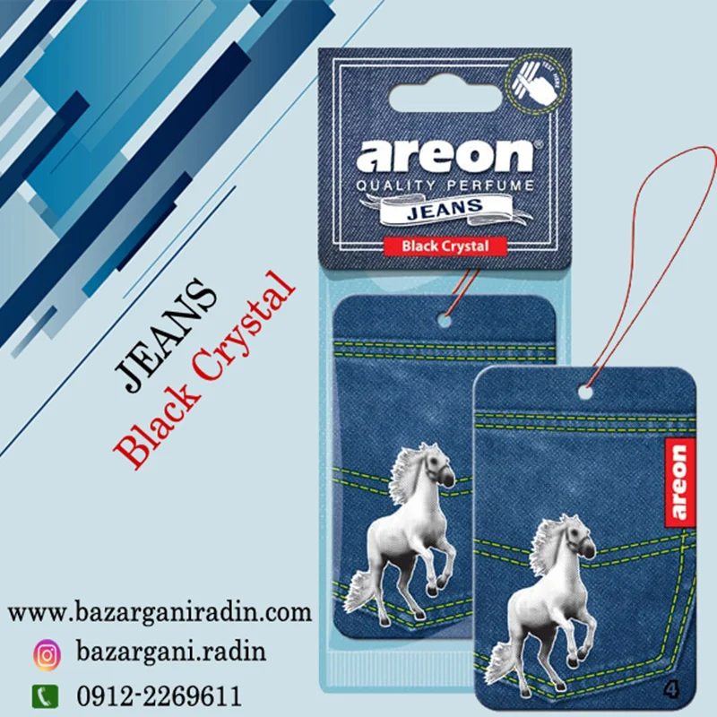خوشبو کننده آرئون کارتی جین رایحه Areon Jeans Stalion/Black Crystal