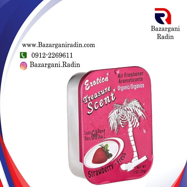 خوشبو کننده خودرو اگزوتیکا کشوئی Exotica Treasure Scent  رایحه Strawberry