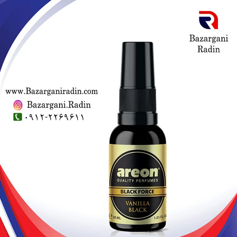 خوشبو کننده خودرو آرئون اسپری 30 میل لوکس رایحه  Vanilla Black