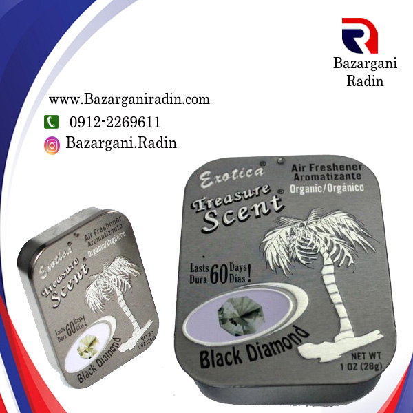 خوشبو کننده خودرو اگزوتیکا کشوئی Exotica Treasure Scent  رایحه black diamond