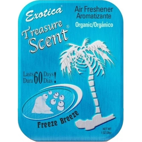 خوشبو کننده خودرو اگزوتیکا کشوئی Exotica Treasure Scent رایحه FREEZE BREEZE